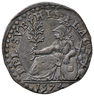 reverse: Piacenza. Ottavio Farnese (1556-1586) con il figlio Alessandro. Parpagliola 1574 MI gr. 2,07. CNI 11/16. MIR 1135/9. Rara. q.SPL 