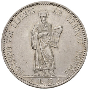 reverse: San Marino. Repubblica. I periodo: 1864-1938. Da 5 lire 1898 AG. Pagani 357. Segnetti da contatto, q.FDC 