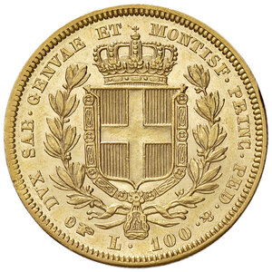 reverse: Savoia. Carlo Alberto (1831-1849). Da 100 lire 1835 (Torino) AV. Pagani 141. MIR 1043g. SPL 
