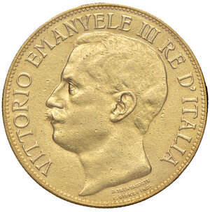 obverse: Savoia. Vittorio Emanuele III re d’Italia (1900-1946). Da 50 lire 1911 AV. Pagani 656. MIR 1122a. Periziata Roberto Pedoni. BB