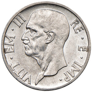 obverse: Savoia. Vittorio Emanuele III re d’Italia (1900-1946). Da 5 lire 1937/XV AG. Pagani 720. MIR 1138b. Rara. FDC