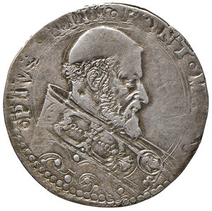 obverse: Bologna. Pio IV (1559-1565). Bianco AG gr. 4,90. Muntoni 70. Berman 1076. Chimienti 354. MIR 1070/1. Raro. Patina di medagliere, BB 