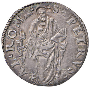 reverse: Giulio III (1550-1555). Roma. Giulio (armetta Girolamo Ceuli) AG gr. 3,15. Muntoni 21. Berman 994. MIR 985/3.  Migliore di BB
