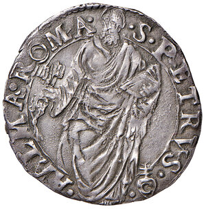 reverse: Pio IV (1559-1565). Roma. Giulio (armetta Girolamo Ceuli) AG gr. 3,15. Muntoni 33. Berman 1066. MIR 1055/14. Patina di medagliere, q.SPL