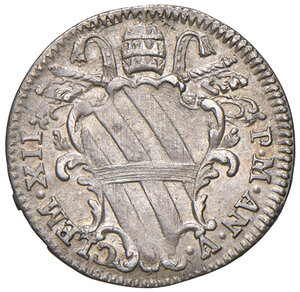 obverse: Clemente XII (1730-1740). Roma. Grosso anno V AG gr. 1,46. Muntoni 135. Berman 2659. q.SPL