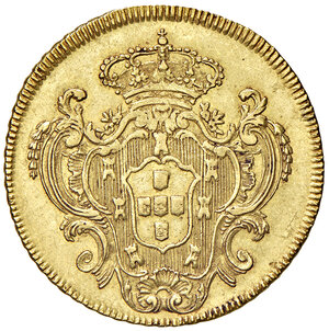 reverse: Brasile. Maria I del Portogallo (1786-1805). Peça o da 6400 reis 1796 (Rio de Janeiro) AV gr. 14,27. Friedberg 85. Buon BB
