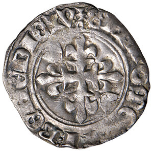 reverse: Francia. Regno. Carlo VI (1380-1422). Florette AG gr. 2,90. Duplessy 417 (1419-1422).  Patina di medagliere, q.SPL 