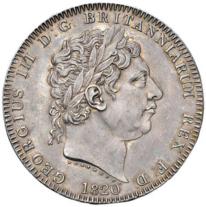 obverse: Regno Unito. Giorgio III (1760-1820). Corona 1820 (Londra) AG. Seaby 3787. q.SPL/SPL 