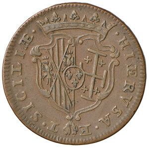 reverse: Napoli. Filippo V di Borbone (1700-1707). Grano 1703 CU gr. 9,65. P.R. 8. MIR 314/1. Magliocca 79. Molto raro. Buon BB/q.SPL 