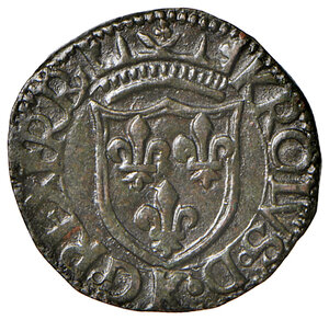 obverse: Aquila. Carlo VIII re di Francia (1495). Cavallo AE gr. 2,23. MEC14, 1047. D’Andrea-Andreani – (cfr. 131-132). MIR 112.  Raro. Particolarmente ben conservato, SPL 
