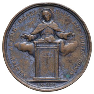 reverse: VATICANO LEONE XIII (1878-1903) MEDAGLIA 1900 PORTA SANTA CU. 10,67 GR. 31 MM. qBB