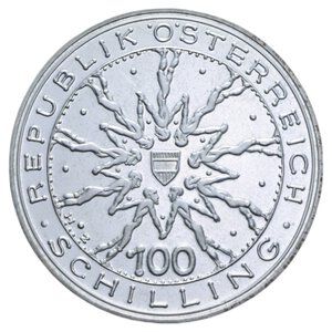 reverse: AUSTRIA REPUBBLICA 100 SHILLING 1978 AG. 23,81 FDC