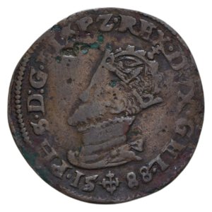 obverse: BELGIUM FILIPPO II TOKEN 1588 BUREAU DES FINANCES CU. 3,64 GR. BB