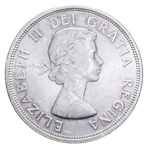 obverse: CANADA ELISABETTA II 1 DOLLAR 1964 QUEBEC AG. 23,16 GR. FDC (SEGNI DI CONTATTO)