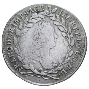 obverse: AUSTRIA FRANCESCO I 20 KREUZER 1759 AG. 6,44 GR. qBB