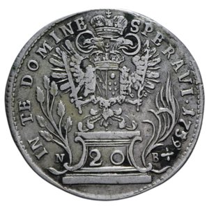 reverse: AUSTRIA FRANCESCO I 20 KREUZER 1759 AG. 6,44 GR. qBB