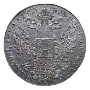 reverse: AUSTRIA FRANCESCO I TALLERO 1823 A AG. 28,08 GR. SPL/FDC