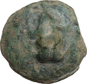 obverse: Northern Apulia, Luceria. AE Cast Uncia, c. 225-217 BC