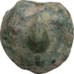 reverse: Northern Apulia, Luceria. AE Cast Uncia, c. 225-217 BC