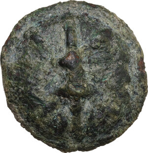 obverse: Northern Apulia, Luceria.  Light series. AE Cast Quadrunx, c. 217-212 BC