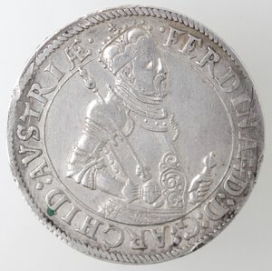 obverse: Austria. Ferdinando II. 1564-1595. Tallero s.d.. Ag. 