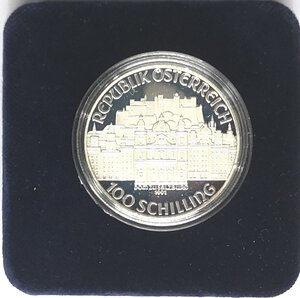 reverse: Austria. 100 Scellini 1991. Ag. 