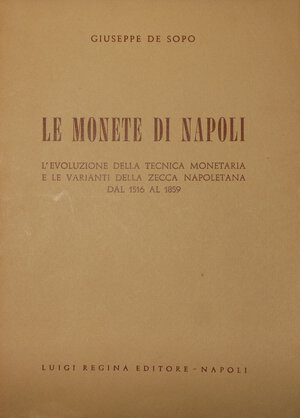 obverse: Libri. Le monete di Napoli. Giuseppe De Sopo. 