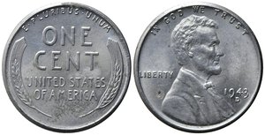 obverse: STATI UNITI. 1 cent 1943 D. SPL+