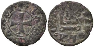 obverse: CAMPOBASSO. Nicola I di Monforte (1461-1463). Tornese Mi (0,99 g). Biaggi 538. MB