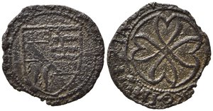 obverse: CASALE. Bonifacio II Paleologo (1518-1530) - Sezzino Mi (0,75 g). MIR 225. MB/BB