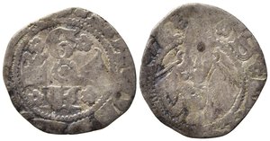 obverse: GUARDIAGRELE. Ladislao di Durazzo (1391-1414). Bolognino Ag (0,48 g). MIR 460-463. MB