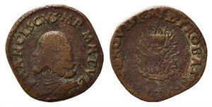 obverse: MANTOVA. Francesco II Gonzaga (1484-1519). Quattrino col Crogiuolo FRANCISCVS MR MNTVE IIII. Mi (1,77 g - 16,6 mm). Bignotti 31. MB-BB