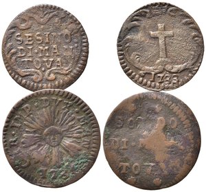 obverse: MANTOVA. Carlo VI d Asburgo (1707-1740). Lotto di 2 monete - soldo 1731 e 1733. MB-BB