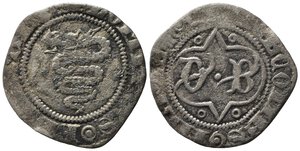 obverse: MILANO. Barnabò Visconti (1378-1385). Sesino MI (0,86 g). MIR 114; Crippa 5. qBB