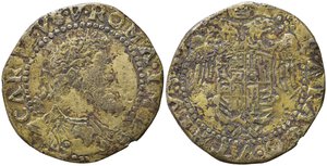 obverse: NAPOLI. Carlo V (1516-1556). FALSO D EPOCA di un Tarì (8,82 g). BB