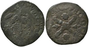 obverse: NAPOLI. Filippo III (1598-1621). Tornese 1599 Cu (6,09 g). Magliocca 52. MB+