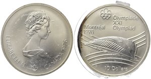 obverse: CANADA. 10 Dollari 1976 