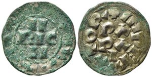 obverse: PAVIA. Enrico III di Franconia (1056-1106). Denaro Ag (1,28 g). MIR 837. BB+