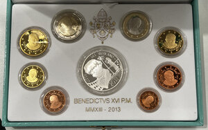 obverse: Vaticano. Monetazione in Euro. Benedetto XVI. Divisionale 2013. PROOF