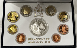 obverse: Vaticano. Monetazione in Euro. Benedetto XVI. Divisionale 2014. PROOF