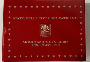 reverse: Vaticano. Monetazione in Euro. Papa Francesco. Divisionale 2015. PROOF