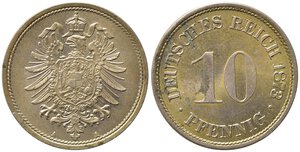 obverse: GERMANIA. 10 pfennig 1873 A. qFDC