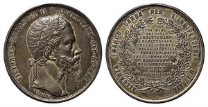 obverse: SAVOIA. Vittorio Emanuele II. Medaglia 1859 Alleanza Franco - Sarda per l indipendenza d Italia. Mb (45,60 g - 50,3 mm). BB