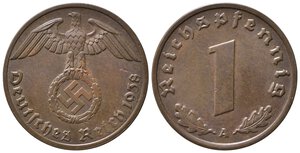 obverse: GERMANIA. Terzo Reich. 1 Reichspfennig 1938 A. qFDC