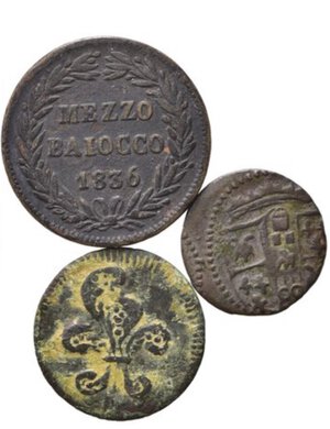obverse: ZECCHE ITALIANE. Lotto di 3 monete da catalogare (Bologna, Modena). BB