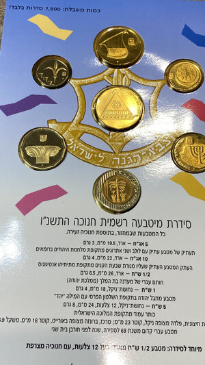 reverse: ISRAELE. Set Coins 1995 