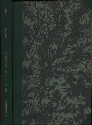obverse: A.A.V.V. (Dieudonné). Table de la Revue Numismatique de 1836 a 1905. Paris, 1908. Pp. 260. Ril / pelle. Buono stato