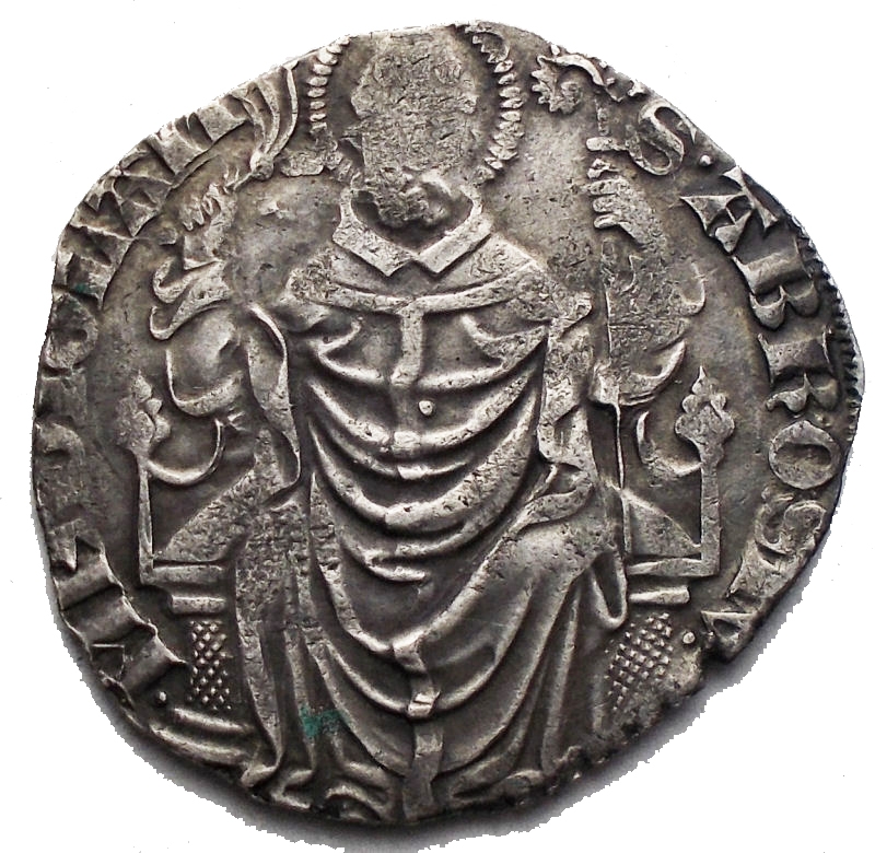 obverse: Milano. Gian Galeazzo Visconti (1385-1402). II periodo: duca di Milano (1395-1402). Pegione o grosso da 1 soldo e mezzo AG gr. 2,3.