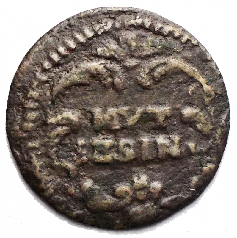 reverse: Zecche Italiane - Modena. Rinaldo d Este (1706-1737). Sesino. AE. g 0,81. mm 16,15. qBB