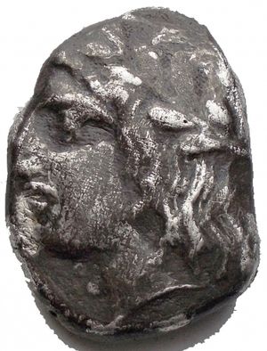 obverse: Mondo greco - ILLYRIA, Damastion (Dardania). Circa 340-330 BC. Tetradrachm Silver 13,28 g. Head of Dionysos to left. Rev. ΔΑΜΑΣ - ΤΙΝΩΝ Tripod lebes with lion s feet. Rif SNG Copenhagen 555. Toned. The city of Damastion was located somewhere in what is now present day Serbia and was inhabited by people of Illyrian/Dardanian origin; though there were Greek settlers there as well, at least from the 5th century on. The city s importance lay in its silver mines, the location of which are as unknown, as is the site of the city itself. After Damastion s capture by Philip of Macedon the city lapsed into nearly total obscurity.